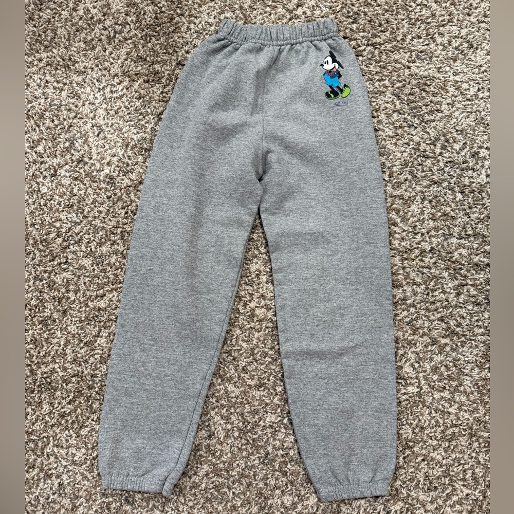 Aulani Gray Kids Sweatpants with Cartoon Character